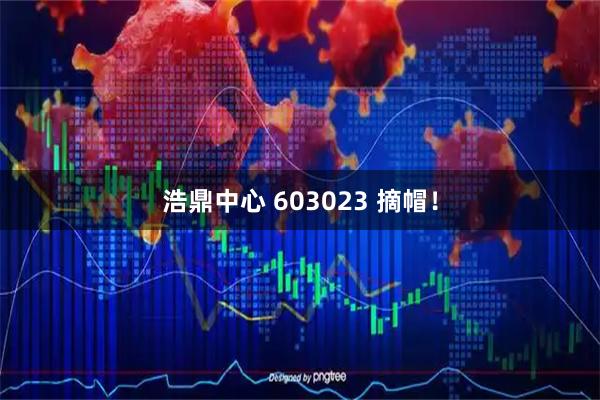 浩鼎中心 603023 摘帽！